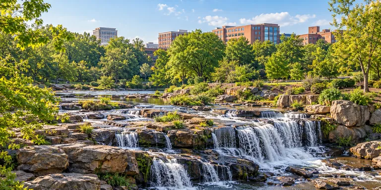 Illustrative view inspired by Greenville, SC, US